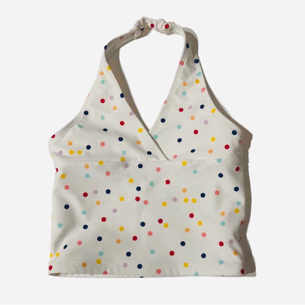 Hanna Andersson 120(6-7) Tankini swim top polka dots